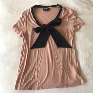 Blush bow-neck Jason Wu t-shirt